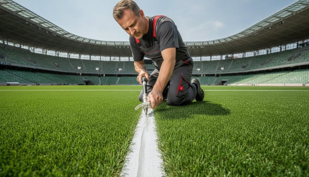 Kunstrasen Reparatur Profi: Der Leitfaden für sichere Sportplätze 2026