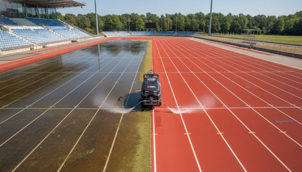 Tartanbahn rutschig? Warum professionelle Reinigung 2026 über die Sicherheit entscheidet