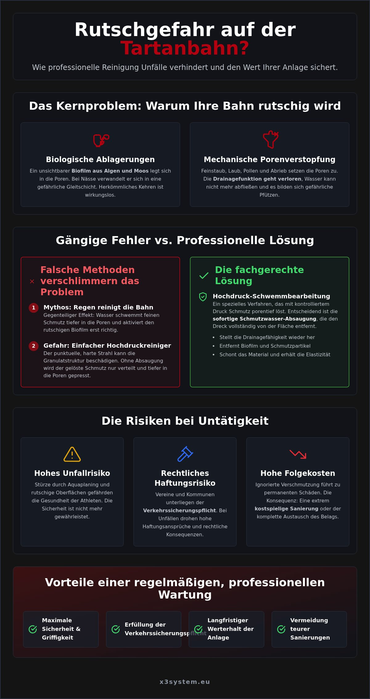 Tartanbahn rutschig? Warum professionelle Reinigung 2026 über die Sicherheit entscheidet