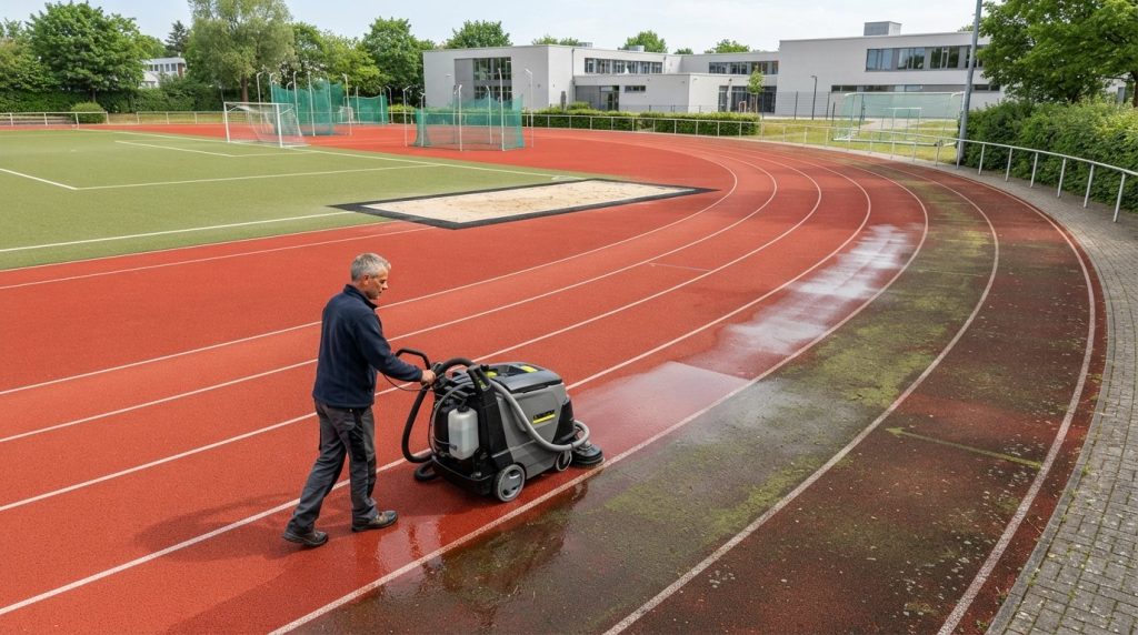Laufbahn Algenbelag entfernen: Profi-Anleitung für Trittsicherheit und Werterhalt